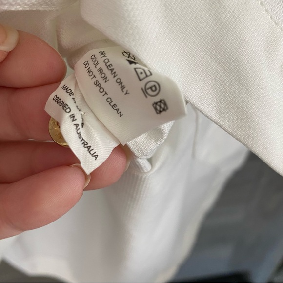 Zimmermann White Cotton Asymmetrical Shirt - Picture 6 of 10